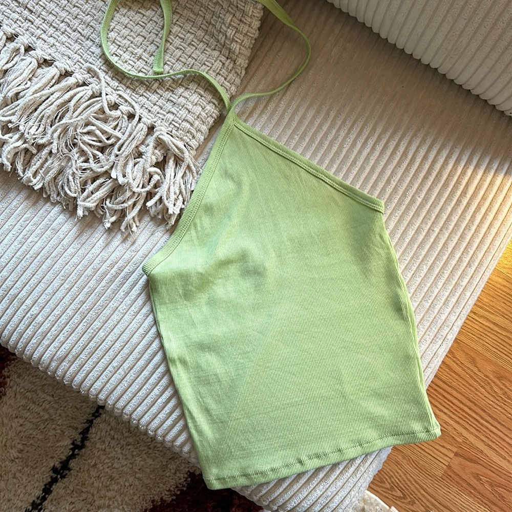 Madewell crop top halter
